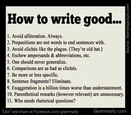 How to write good essays